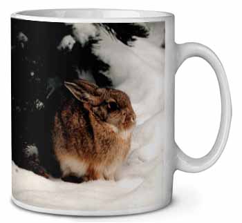 Rabbit in Snow Ceramic 10oz Coffee Mug/Tea Cup
