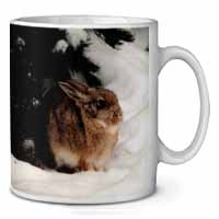 Rabbit in Snow Ceramic 10oz Coffee Mug/Tea Cup