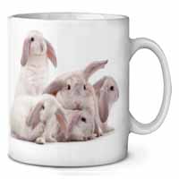 Cute White Rabbits Ceramic 10oz Coffee Mug/Tea Cup