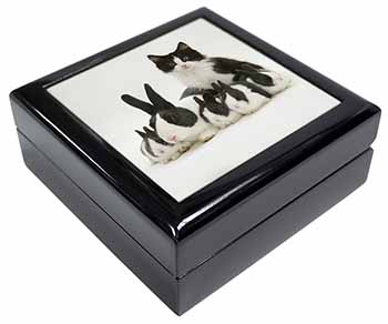 Belgian Dutch Rabbits and Kitten Keepsake/Jewellery Box