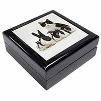 Belgian Dutch Rabbits and Kitten Keepsake/Jewellery Box