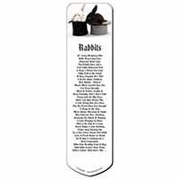Rabbits in Top Hats Bookmark, Book mark, Printed full colour