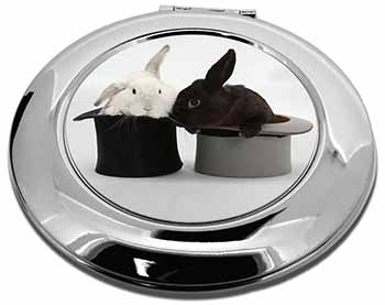 Rabbits in Top Hats Make-Up Round Compact Mirror