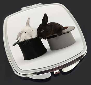 Rabbits in Top Hats Make-Up Compact Mirror