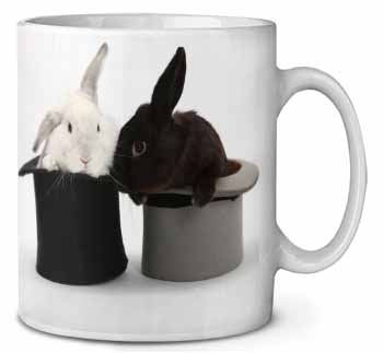 Rabbits in Top Hats Ceramic 10oz Coffee Mug/Tea Cup
