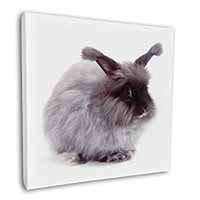 Silver Angora Rabbit Square Canvas 12"x12" Wall Art Picture Print