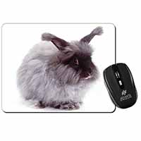 Silver Angora Rabbit Computer Mouse Mat