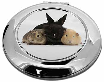Rabbit and Guinea Pigs Print Make-Up Round Compact Mirror