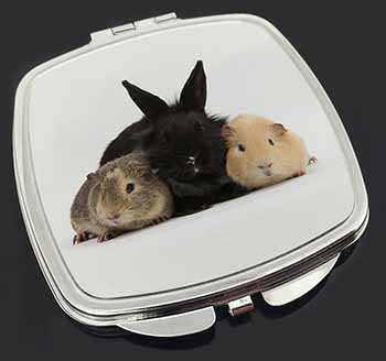 Rabbit and Guinea Pigs Print Make-Up Compact Mirror