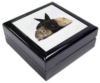 Rabbit and Guinea Pigs Print Keepsake/Jewellery Box