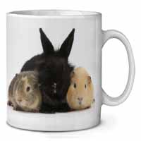 Rabbit and Guinea Pigs Print Ceramic 10oz Coffee Mug/Tea Cup