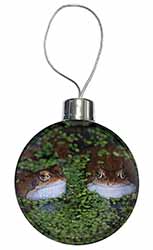 Pond Frogs Christmas Bauble