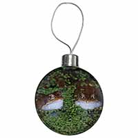 Pond Frogs Christmas Bauble