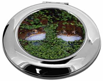 Pond Frogs Make-Up Round Compact Mirror