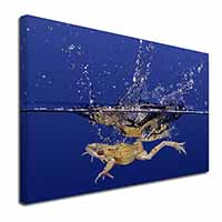 Diving Frog Canvas X-Large 30"x20" Wall Art Print