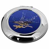 Diving Frog Make-Up Round Compact Mirror