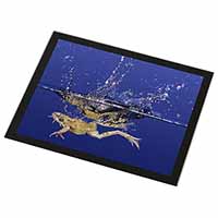 Diving Frog Black Rim High Quality Glass Placemat