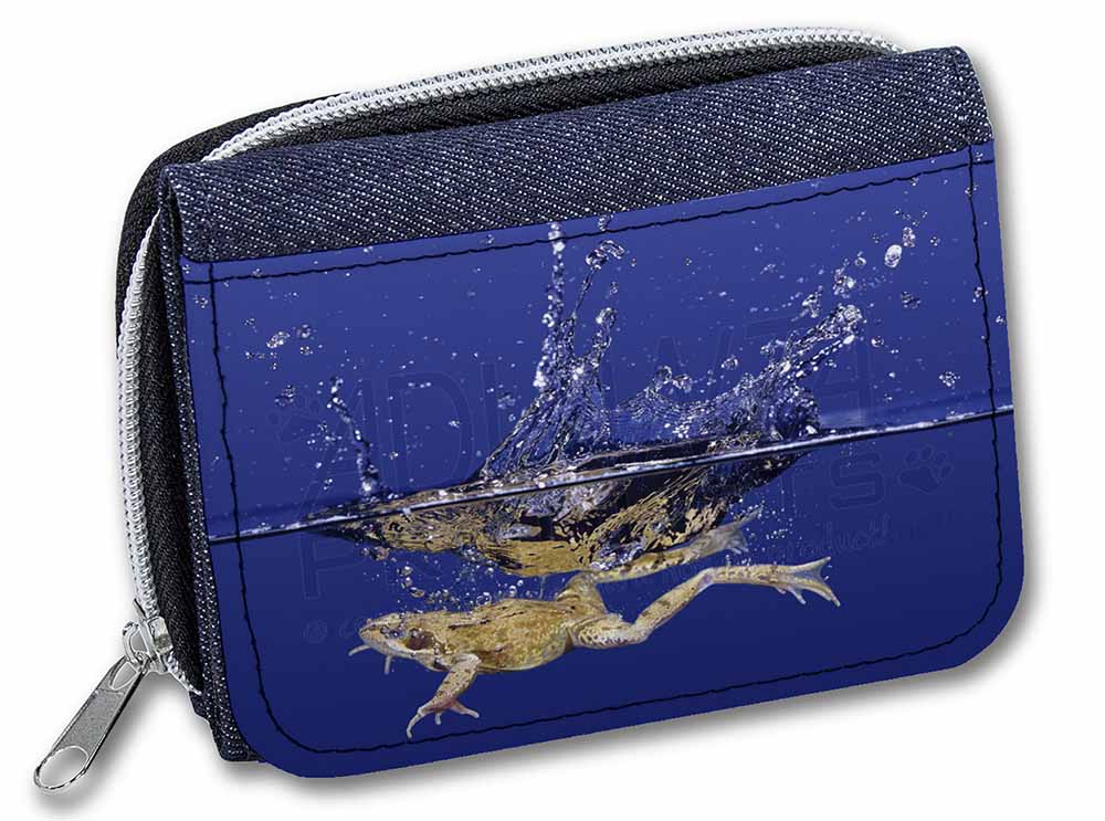 Promotional Diving Frog Unisex Denim Purse Wallet ID:137103