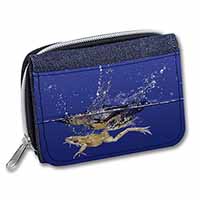 Diving Frog Unisex Denim Purse Wallet