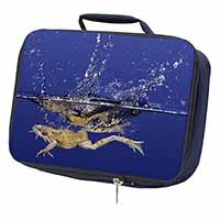 Diving Frog Navy Insulated School Lunch Box/Picnic Bag