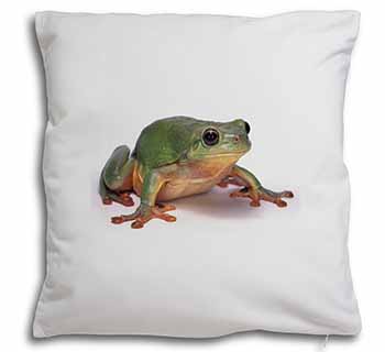 Tree Frog Reptile Soft White Velvet Feel Scatter Cushion