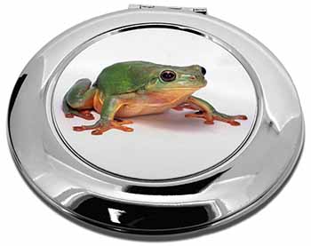 Tree Frog Reptile Make-Up Round Compact Mirror