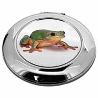 Tree Frog Reptile Make-Up Round Compact Mirror