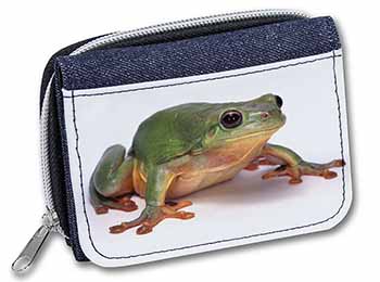 Tree Frog Reptile Unisex Denim Purse Wallet