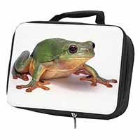 Tree Frog Reptile Black Insulated School Lunch Box/Picnic Bag