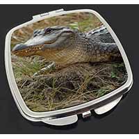 Crocodile Print Make-Up Compact Mirror