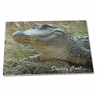 Large Glass Cutting Chopping Board Croc 