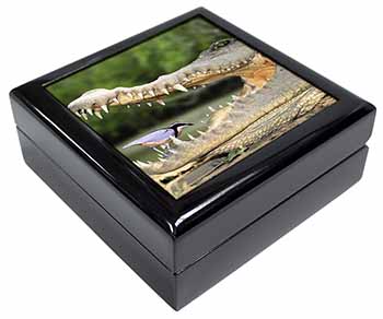 Nile Crocodile, Bird in Mouth Keepsake/Jewellery Box