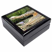 Nile Crocodile, Bird in Mouth Keepsake/Jewellery Box