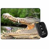 Nile Crocodile, Bird in Mouth Computer Mouse Mat