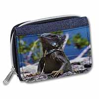 Lizard Unisex Denim Purse Wallet