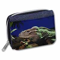 Iguana Lizard Unisex Denim Purse Wallet - Advanta Group®