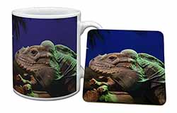 Iguana Lizard Mug and Coaster Set