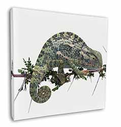 Chameleon Lizard Square Canvas 12"x12" Wall Art Picture Print