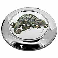 Chameleon Lizard Make-Up Round Compact Mirror