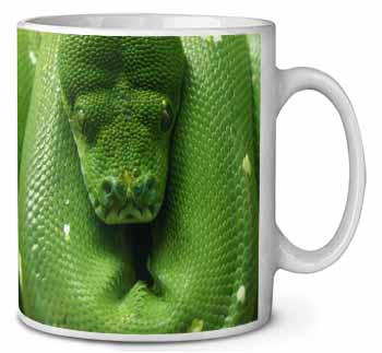 Green Tree Python Snake Ceramic 10oz Coffee Mug/Tea Cup