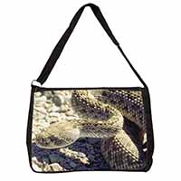 Rattle Snake Large Black Laptop Shoulder Bag School/College