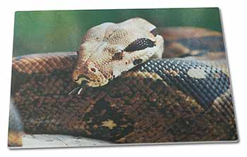 Large Glass Cutting Chopping Board Boa Constrictor Snake