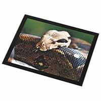 Boa Constrictor Snake Black Rim High Quality Glass Placemat