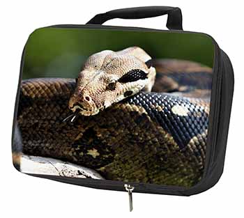 Boa Constrictor Snake Black Insulated School Lunch Box/Picnic Bag