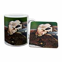 Boa Constrictor Snake Mug and Coaster Set