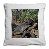 Giant Galapagos Tortoise Soft White Velvet Feel Scatter Cushion