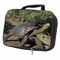 Giant Galapagos Tortoise Black Insulated School Lunch Box/Picnic Bag