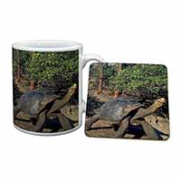 Giant Galapagos Tortoise Mug and Coaster Set