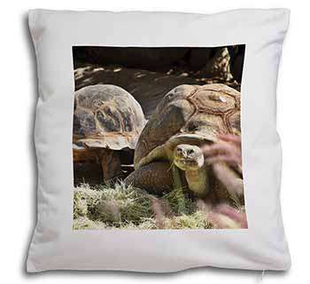 Giant Tortoise Soft White Velvet Feel Scatter Cushion