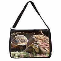 Giant Tortoise Large Black Laptop Shoulder Bag School/College